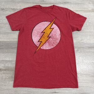 The Flash Shirt Medium Red DC Comics Originals Lightning Bolt Logo Short Sleeve